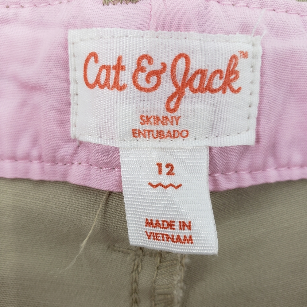NWT Cat & Jack Girls School Uniform Pants Size 12 - Four Pack Beige And Blue - Picture 6 of 11